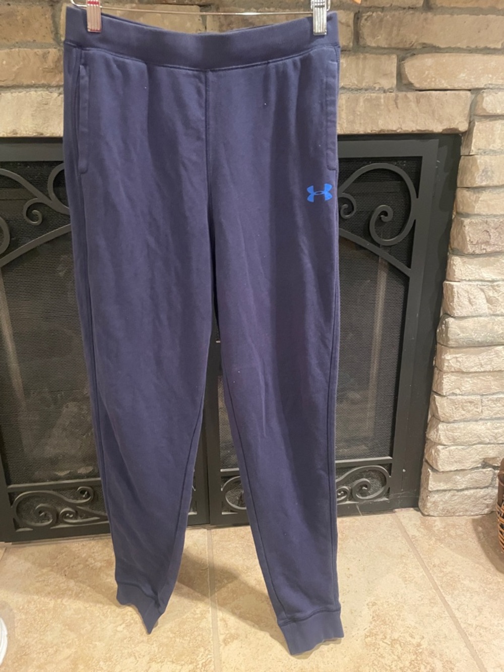 Under Armour Navy Joggers with Blue Logo
